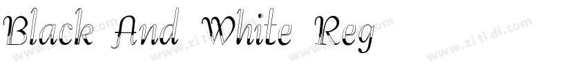 Black And White Reg字体转换